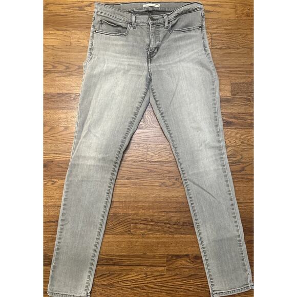 Levi’s Jeans Womens Gray 30 311 Shaping Skinny Distressed Accents Size 10 - Picture 2 of 10